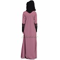 Designer Party wear abaya- Puce Pink Designer Party wear abaya- Puce Pink
